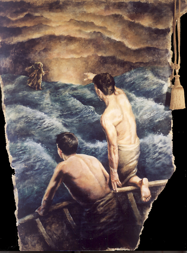Peter Stepping out of the Boat